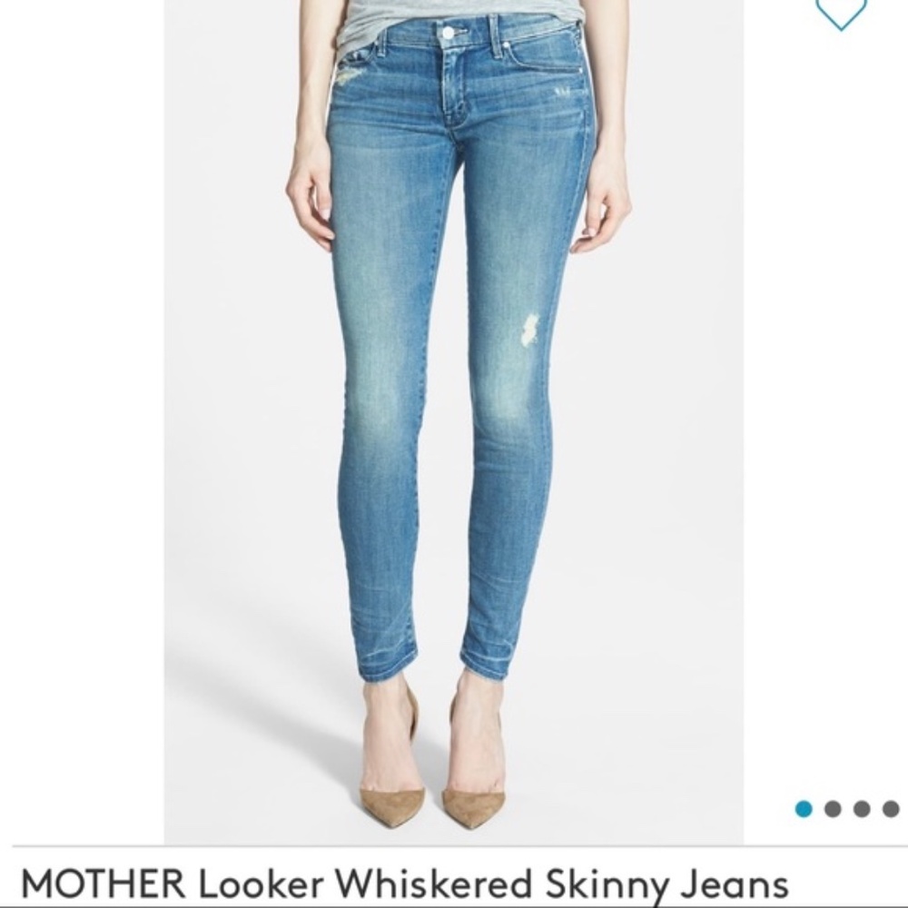 Mother the Looker Distressed Jeans 26 Grafiti Girl